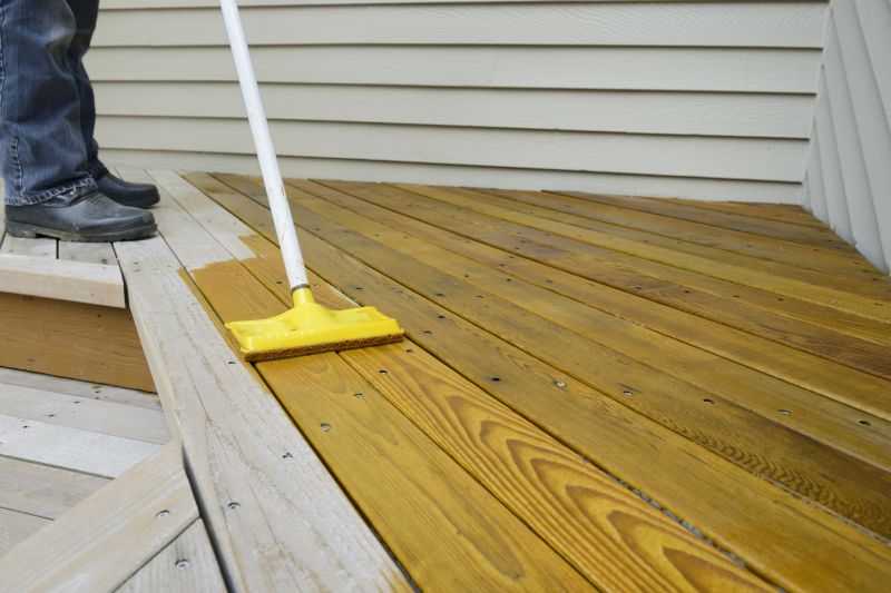 Deck Stain Application in Spring